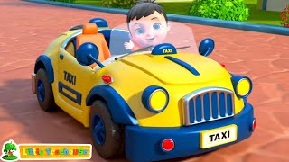 Wheels On The Taxi + More Kids Rhymes and Street Vehicle Cartoons