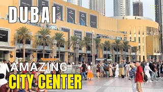 Dubai [4k] amazing City Center, Downtown Dubai Walking Tour