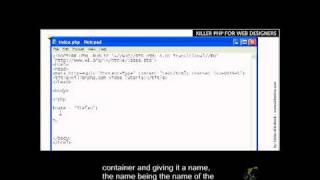 PHP Basics Closed Captioned - Variables Part 1