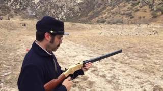 Eric with his 1860 Henry Repeater (Uberti Reproduction, .44-40)