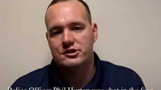 Framingham Police Officer Phil Hurton thanks community