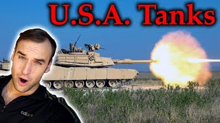 Estonian man reacts to Evolution of American Tanks