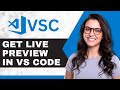 How to Get a Live HTML Preview in VSC | Visual Studio Code Tutorial (2025)