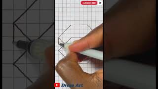 how to draw a hexagonal prism #drawing #3d