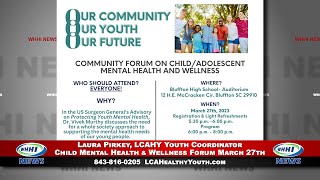 WHHI NEWS | Laura Pirkey: LCAHY Child Mental Health & Wellness Community Forum March 27 | WHHITV