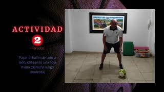 KINDER   VIDEO 17   ACTIVIDADES CON UN BALON, FAM  DOM  CONDUCC     PARADOS