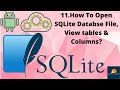 Create and Read SQLite Databases using DB Browser || How To Open Sqlite Database File and View