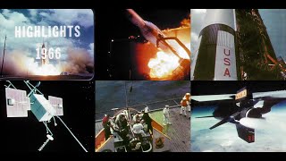 Highlights 1966 - NASA Report (restored color) - NASA history, 1966, Surveyor, Ranger, Gemini