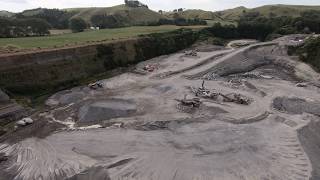 Drone view of Everett Road Quarry / Gravel Pit