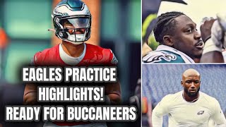 Philadelphia Eagles Practice Highlights: Prep For Buccaneers! AJ BROWN responds To Jalen Hurts Beef