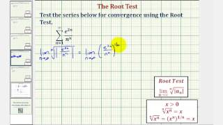 Ex 4:  Infinite Series - The Root Test (Convergent)  e^(bn)n^n