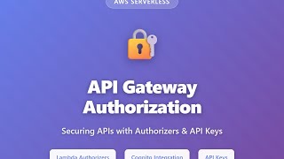 API Gateway Authorization: Securing APIs with Authorizers & API Keys | AWS Serverless Tutorial