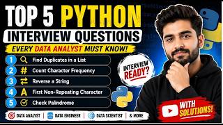 5 Python Interview Questions That Can Help You Crack Data Analyst Interviews