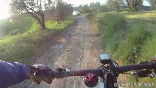 Tuscan sunset beginner mountain biker ride