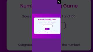 🇮🇳Number Guessing Game using html css javascript | #javascript #es6