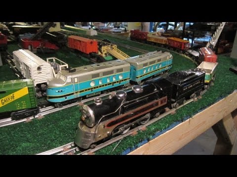 Marx B&O 62 3/16th Scale Set And CP 391 6-Inch 8-Wheel Set - YouTube