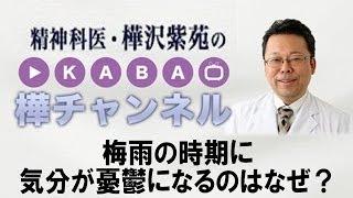 梅雨の時期に気分が憂鬱になるのはなぜ？【精神科医・樺沢紫苑】