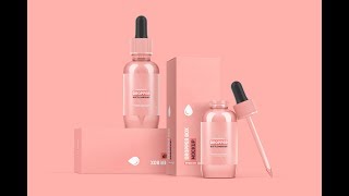 Dropper Bottle Packaging Mockup | How to edit