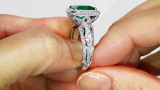 Muzo Colombian Emerald Ring 3.57 carats by Kat Florence