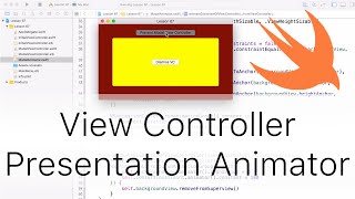 Cocoa Programming L67 - Presenting View Controllers