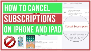 How To Cancel Subscriptions On iPhone and iPad - Full Tutorial