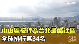 中山區被評為「台北最酷社區」　全球排行第34名｜華視新聞 20231028