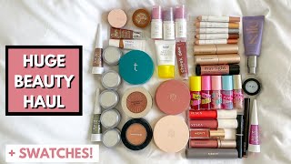 MASSIVE BEAUTY HAUL: swatching 41 new products!