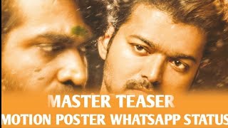 MASTER  teaser | New WhatsApp status | #vijaymaster | # thalapathy|