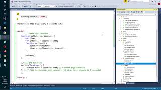.NET JavaScript : Refresh / Redirect web Page with JavaScript