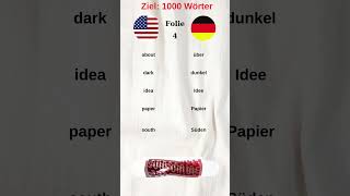 1000 Wörter lernen Folie 4 #deutsch #a1 #b1 ( Deutsch Lernen )