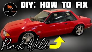 HOW TO: Fix Your Foxbody Mustang Pinch Welds // Easy DIY Repair