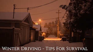 Winter Driving - Tips For Survival