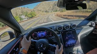 The New Mercedes C Class Is Now My Favorite Small Combustion Sedan - POV Driving Review