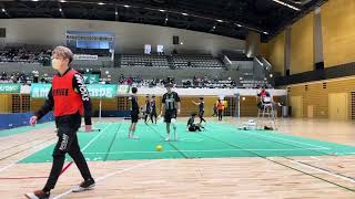 sepak takraw　平野杯　第35回全日本セパタクロー選手権大会　準決勝　2セット　阪神酒販first (佐藤、岡田、笹本、大山)vs AK tippler AFJ