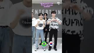 IDOLS COREANOS dançam o TIKTOK Brasileiro 'BANDIDO' feat. E'LAST #shorts