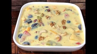 Fruit Custard Recipe طرز تهیه کسترد میوه