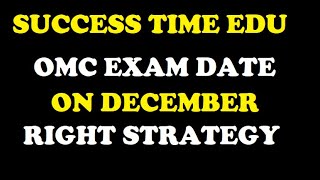 STRATEGY FOR OMC EXAM//