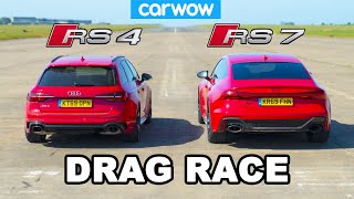 Audi RS7 vs Audi RS4: DRAG RACE