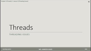 4 4 Threading Issues