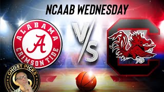 #5 Alabama vs South Carolina Prediction Wednesday Free NCAAB Picks + Best Bet 1-8-2025