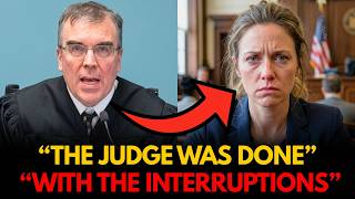 She kept interrupting the judge after warnings & the moment she stopped changed everything!