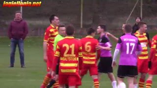 Kontrowersje na meczu Jagiellonia II - MKS Korsze (10.04.16)