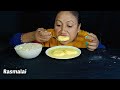 asmr eating rasmalai kheer gulab jamun rasgulla rajbhog dry chamcham sweet eating eating asmr