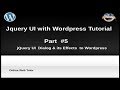 How to use jQuery UI with wordpress for beginners from scratch -  jQuery Dialog with Wordpress
