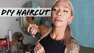 quick DIY haircut w/layers for short fine thin hair (makes your hair look thicke