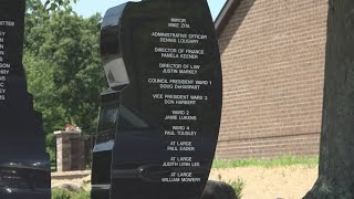 Norton Veterans Memorial Park stirs controversy over misplaced names of officials on monument