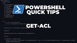 PowerShell Quick Tips : Get-ACL
