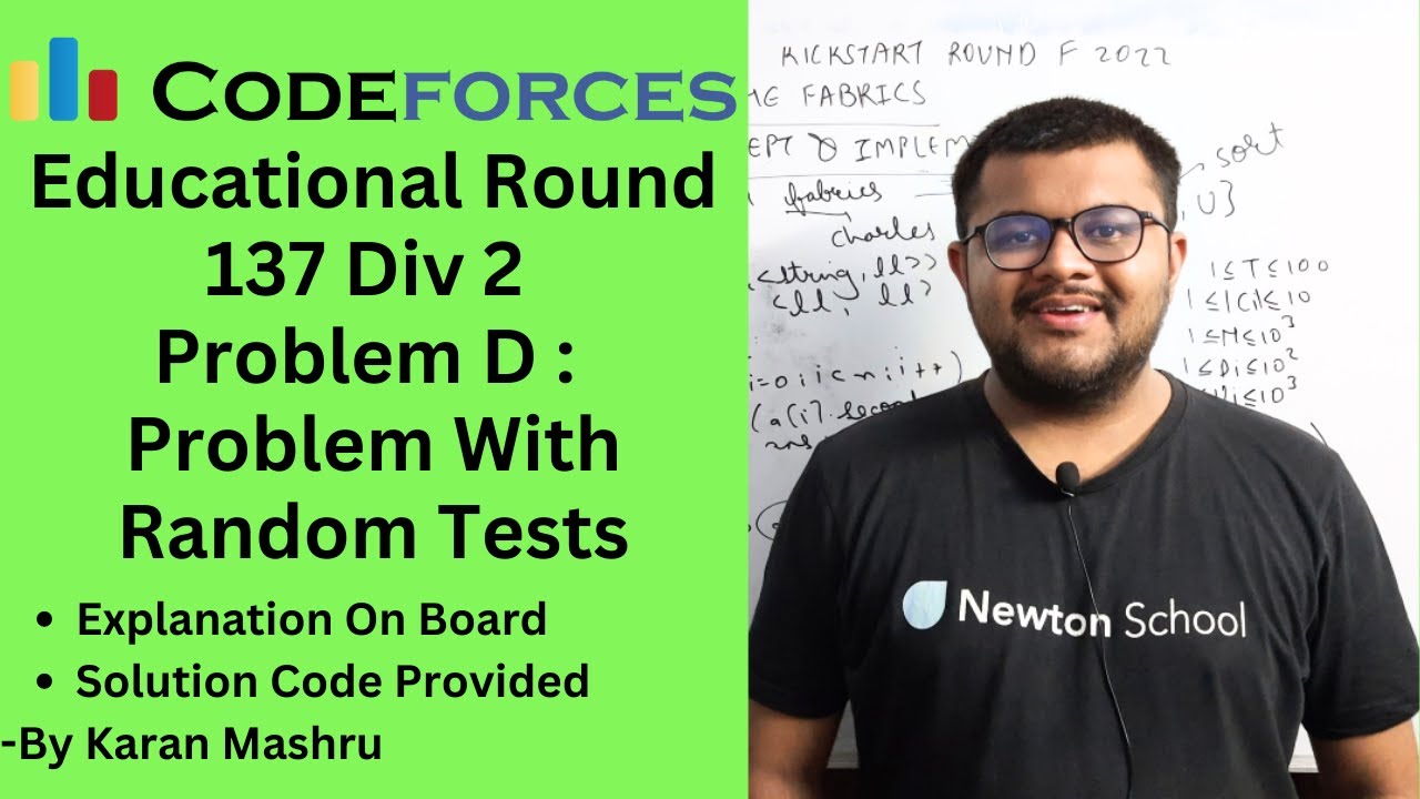 Educational Codeforces Round 137 Div 2 Problem D Problem With