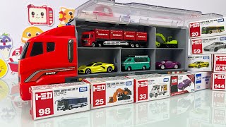 トミカ☆世界の高級な車のミニカーを開封してコンボイへ収納☆ホンダ NSX｜Tomica \