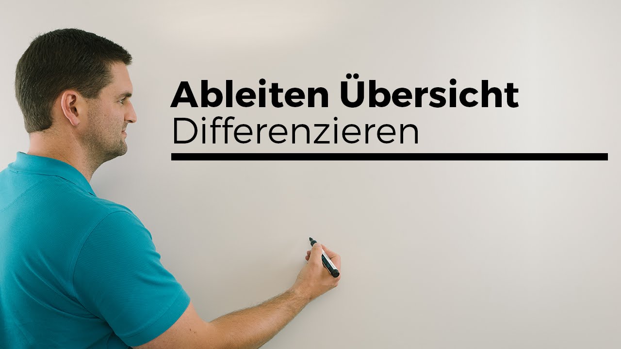 Ableiten Übersicht, Ableitung Funktionen, Differenzieren | Mathe By ...